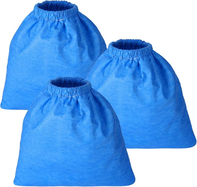 Eagleggo 3 pcs Cloth Filter Bag for Armor All AA256 AA255 2.5 Gallon Shop VAC Microlined - Image 1